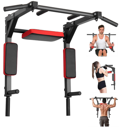 MOCOERL 5 in 1 pull-up bar for wall mounting dip station for home training gym fitness equipment dip stand load capacity up to 200 kg