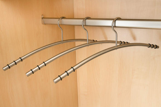 6 metal hangers high-quality & sturdy premium hangers made of stainless steel rustproof and non-slip