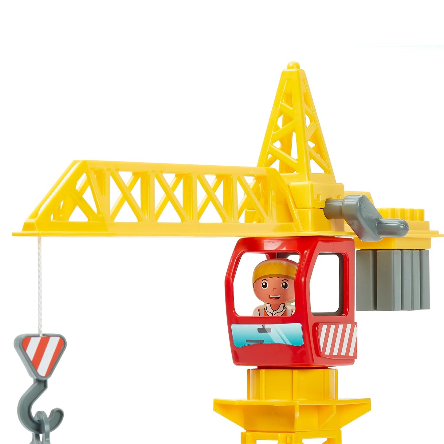 Ecoiffier Toy - 2999 - Construction + Crane - Abrick - Construction toy for kids - Ages 36 months and up - Origin France guaranteed
