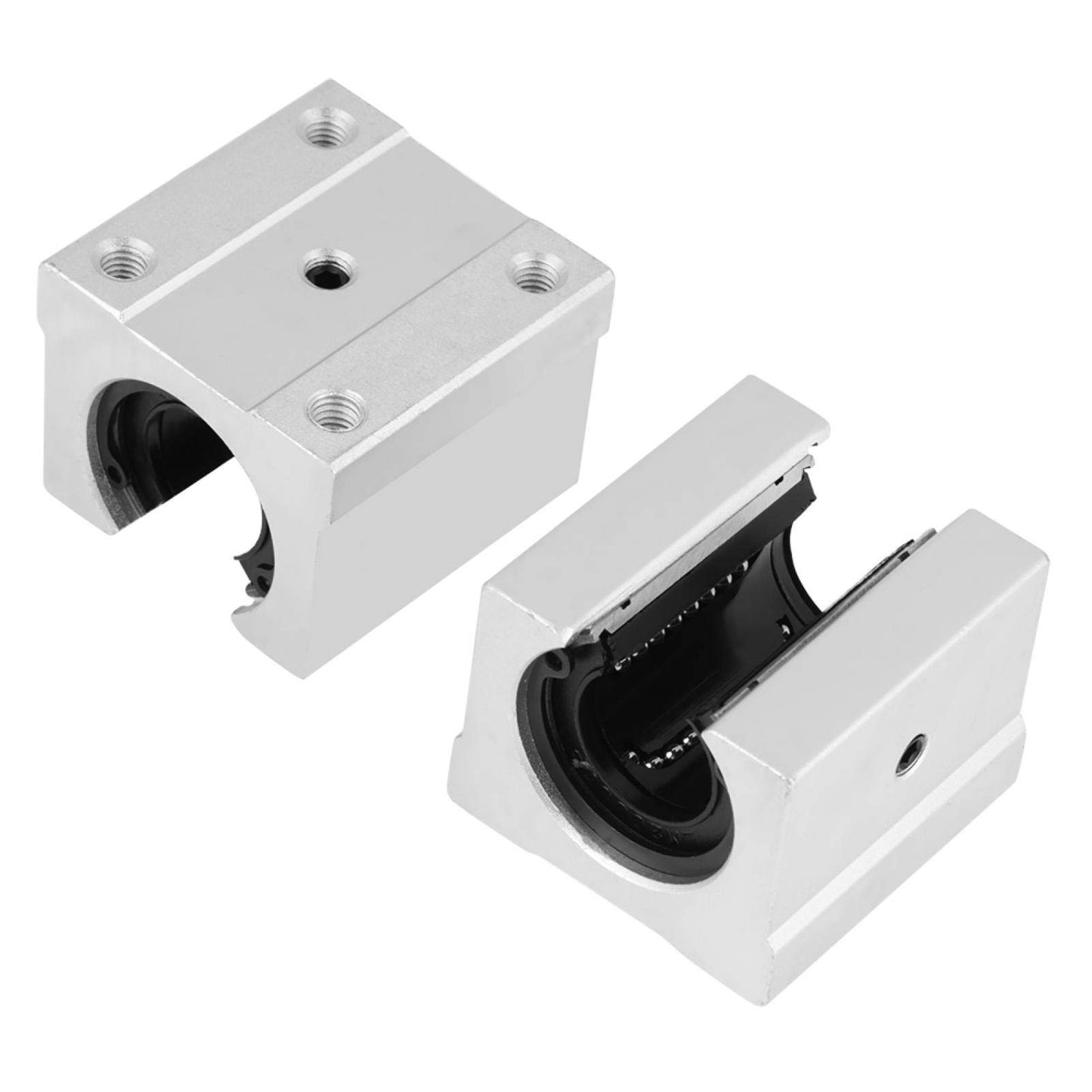 4 pieces SBR20UU aluminum alloy open linear motion bearing slide block 3D printer CNC parts 20x39x11mm
