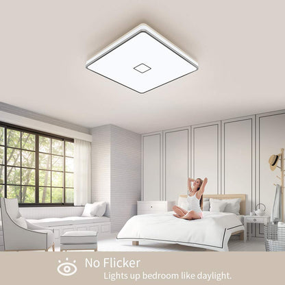 Airand Bathroom Ceiling Light 24W Ceiling Lamp IP44 Waterproof LED Ceiling Light for Bathroom Hallway Kitchen Bedroom Living Room Office Balcony Neutral White/4000K/2050LM/Ø32.5cm
