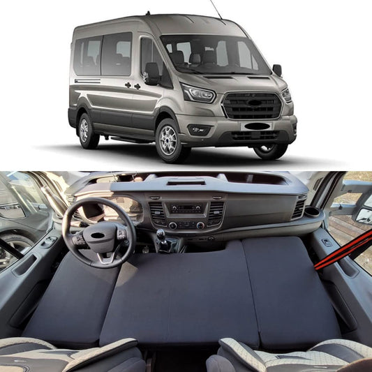 BREMER SEAT COVERS Camper bed Children's bed Cab bed compatible with Ford Transit 7 from 2014 Motorhome accessories RV bed Camping Camper Accessories