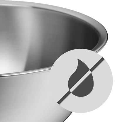 WMF Gourmet Bowl Set 4-piece, Stainless Steel Bowls for the kitchen 0.75l - 2.75l, Stainless Steel Mixing Bowl, Salad Bowl, Serving Bowl, Cromargan, stackable