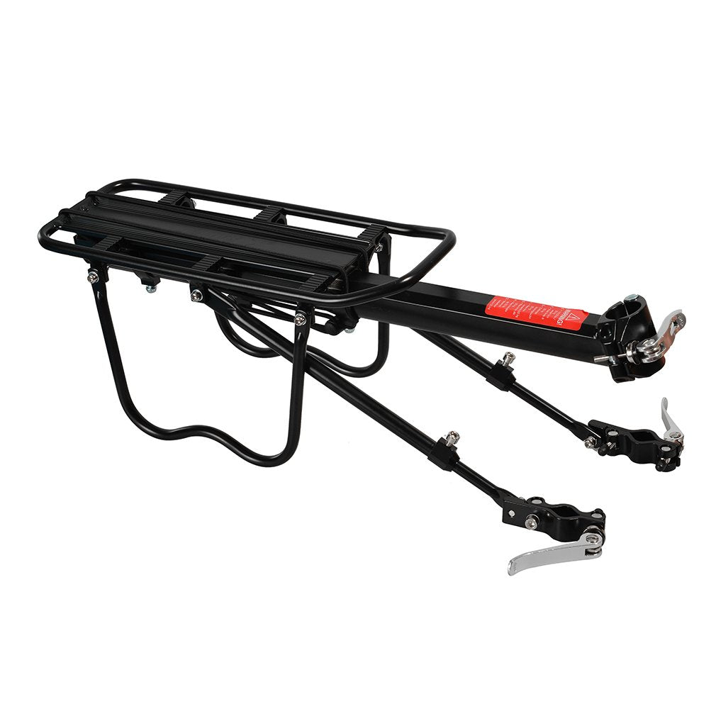 ROCKBROS bike rack for mountain bikes with quick release, reflector, 24-29 inches, with/without fender, aluminum alloy.