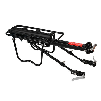 ROCKBROS bike rack for mountain bikes with quick release, reflector, 24-29 inches, with/without fender, aluminum alloy.