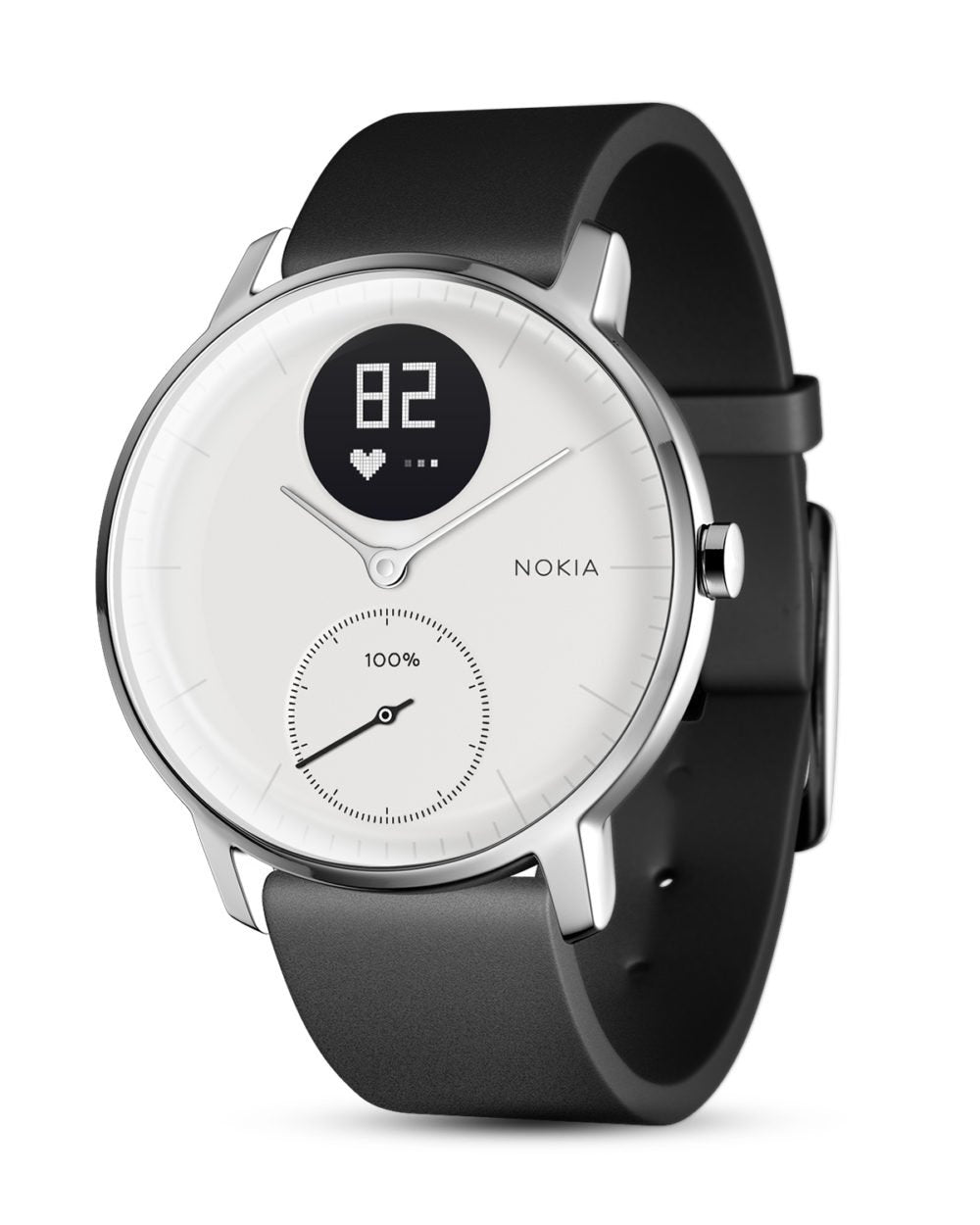 Withings Steel HR - Hybrid Smartwatch - Activity tracker with Connected GPS, heart rate monitoring, sleep tracking, smartphone notifications, waterproof and a battery life of 25 days.