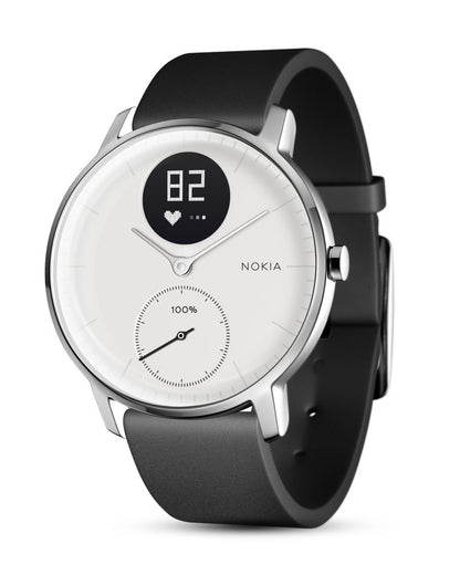 Withings Steel HR - Hybrid Smartwatch - Activity tracker with Connected GPS, heart rate monitoring, sleep tracking, smartphone notifications, waterproof and a battery life of 25 days.