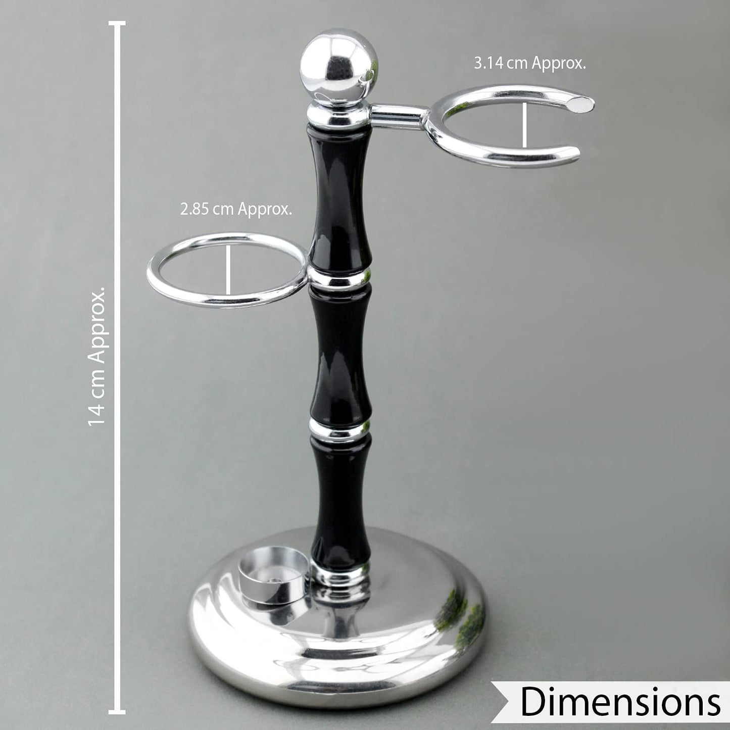 Haryali London Shaving Set - 5 piece shaving set - double edge safety razor - Super Badger shaving brush - shaving soap - shaving bowl - high quality black set - Razor set