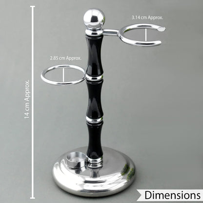 Haryali London Shaving Set - 5 piece shaving set - double edge safety razor - Super Badger shaving brush - shaving soap - shaving bowl - high quality black set - Razor set