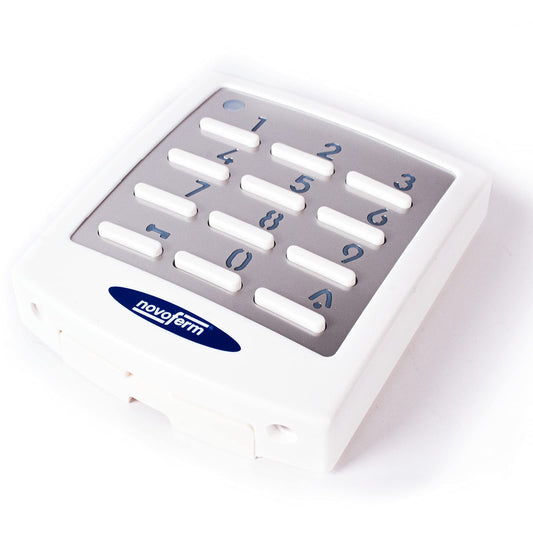 Metal signal 218 433 MHz gate code lock Tormatic Novoferm white.