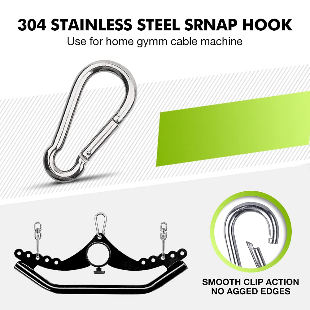 Rowing handle LAT Pull-Down attachment, Rotating fitness tower cable pull cable grip fitness gripper for weightlifting on the cable machine, training the triceps back muscles, home and fitness equipment.