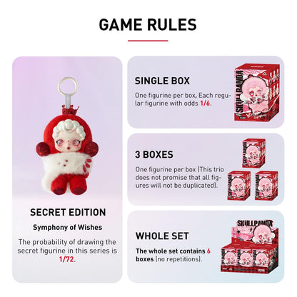 POP MART SKULLPANDA Winter Symphony Series Plush Anime Action Figures Collectible Art Toy Figures Gift 1PC