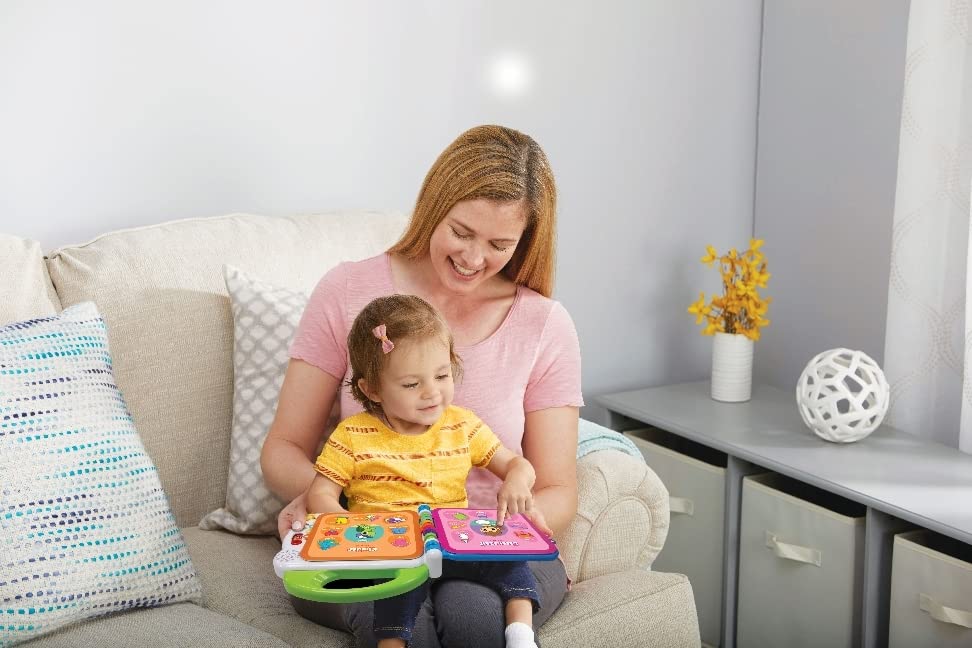 VTech Baby My 100 Words Book - Interactive picture book for learning first words with 12 bilingual pages in German-English - For children aged 2-5 years.