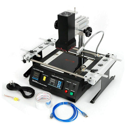 LENJKYYO Infrared Rework Station, Soldering Station, BGA Desoldering Station 800W, Workbench Welder IR6500 SMD SMT Soldering Machine Soldering Repairs 8 Segments for Increasing Temperatures (EU-Plug)