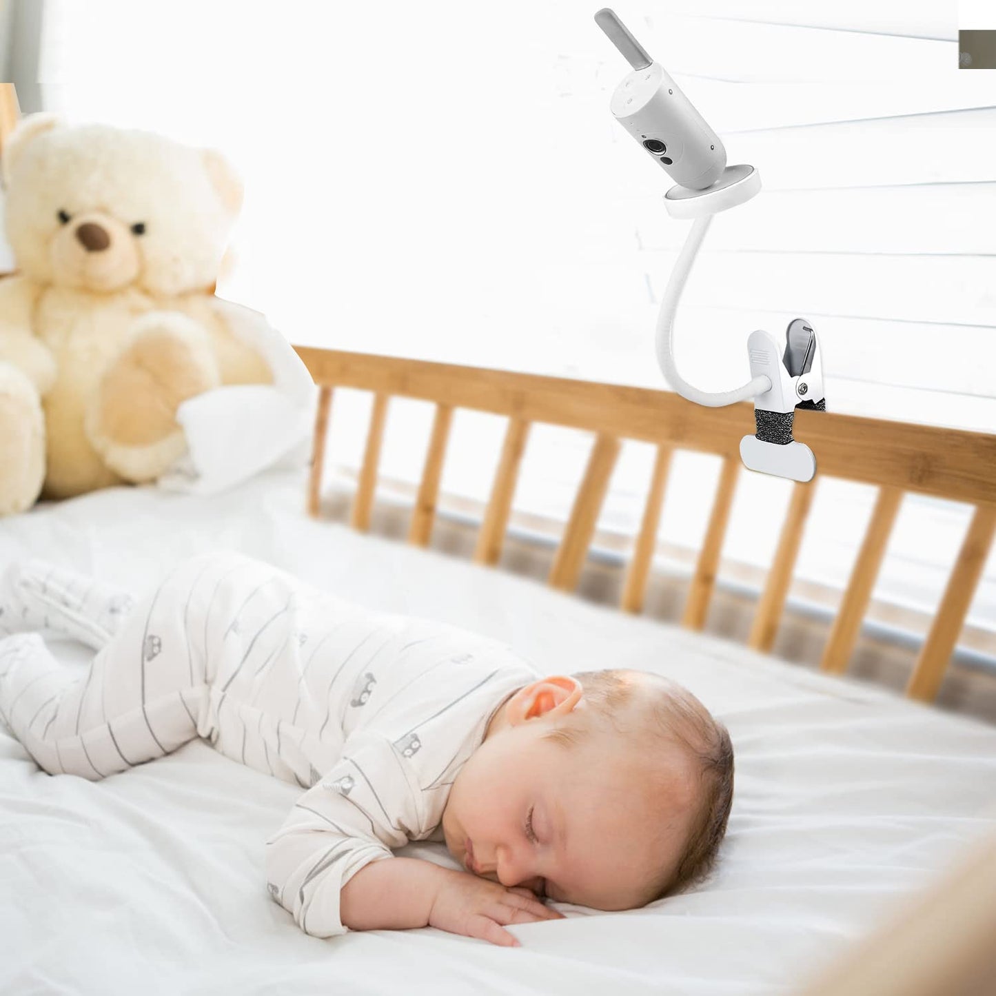 Monitor holder for Philips Avent baby monitor SCD923/26, flexible baby camera holder for SCD643/26, mount for Philips Avent video baby monitor, video baby monitor camera mount stand accessory.