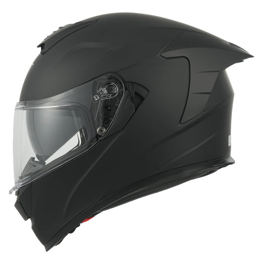 MY Motorcycle Full Face Helmet with Sun Visor for Men and Women, ECE 22.06 Approved, Model MY-936 (Matte Black, XS)