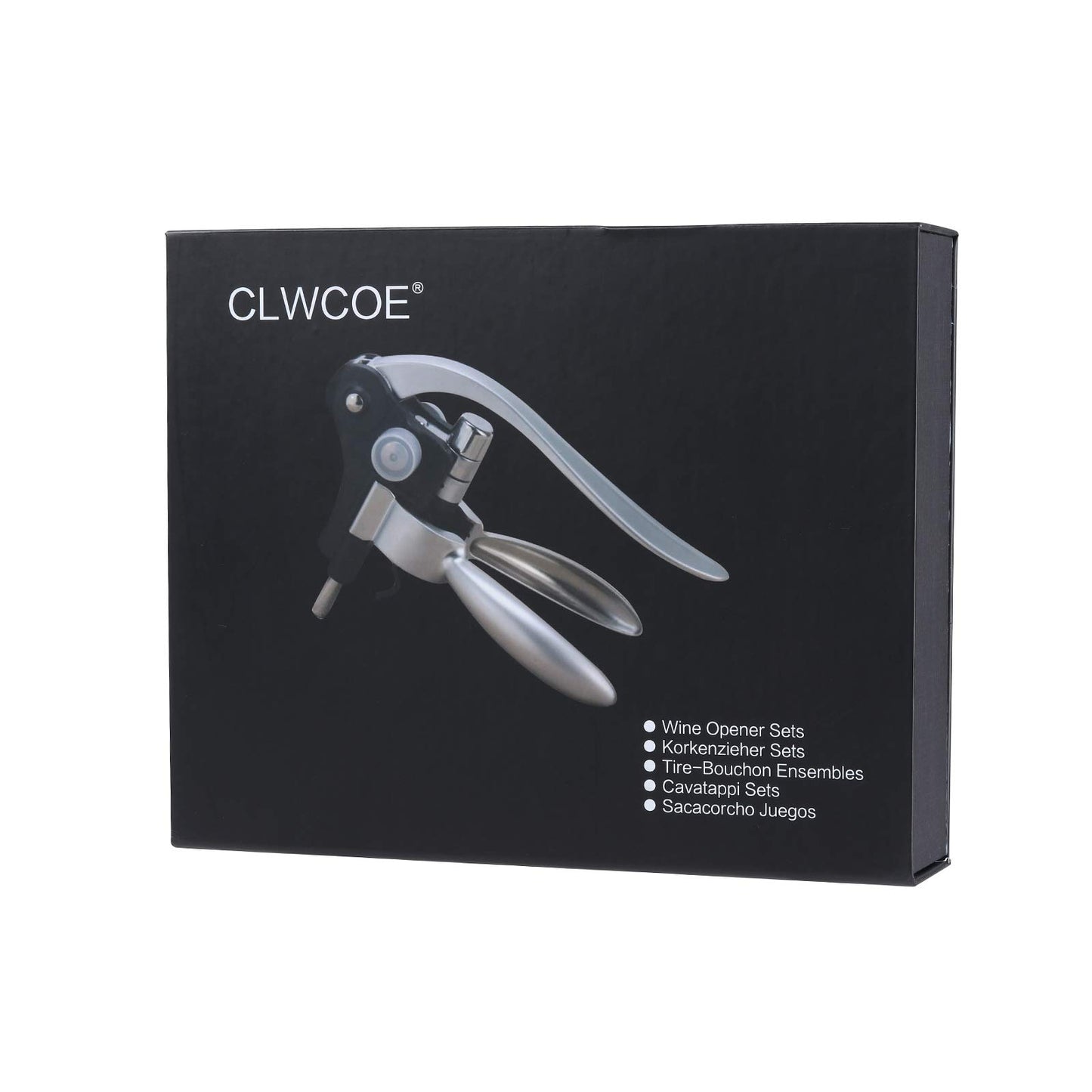 CLWCOE corkscrew, wine opener with gift box, sommelier sets with bottle opener, wine aerator, foil cutter, wine pump, bottle stoppers, drip rings, wine stopper pourers, replacement screws for wine.
