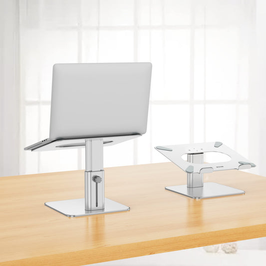 BESIGN LSX6N Laptop Stand, Adjustable Ergonomic Notebook Stand, Laptop Stand Compatible with 10-15.6" Laptops, Silver