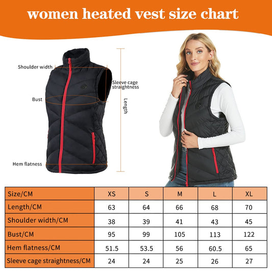 Unzip Heated Vest for Women with Battery Pack, Lightweight Electric Heated Vest for Women, Rechargeable USB Vest with Pockets, Warm Winter Slim Fit Vest Fishing Outdoor Hiking Hunting Vest