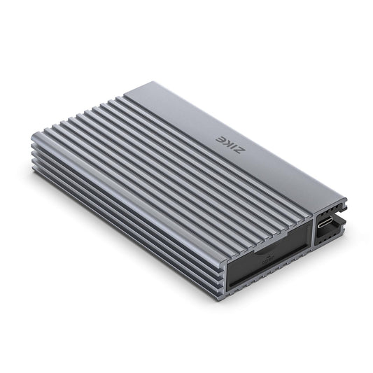 ZIKE 40Gbps M.2 NVMe SSD enclosure USB4.0 up to 3811MB/s aluminum casing Z666, compatible with Thunderbolt4 M.2 M-Key 2280, USB4 USB3.2 Gen2/Gen1 PCI-E Gen 4x4 tool-free installation.