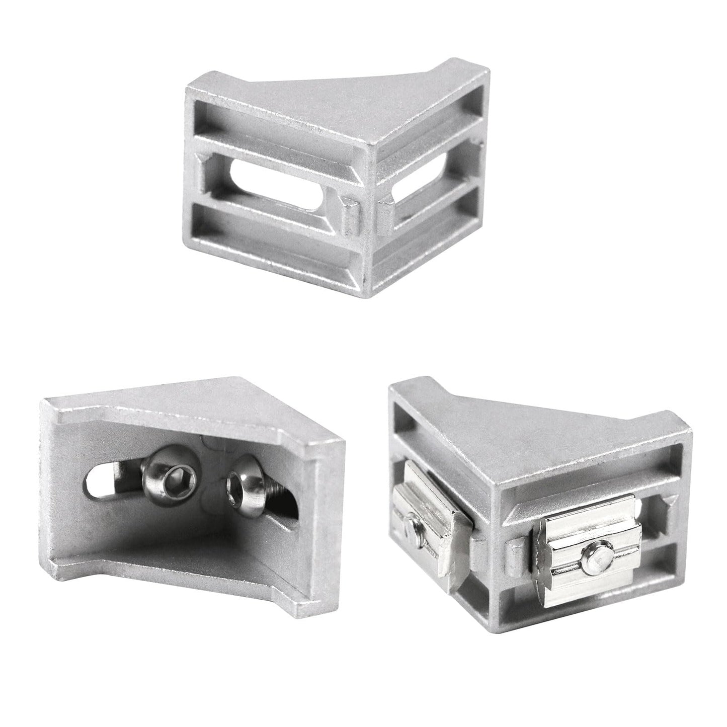 iMetrx 26 pieces 30x30 aluminum profile aluminum angle corner connector aluminum profile 30x30 angle (silver) from