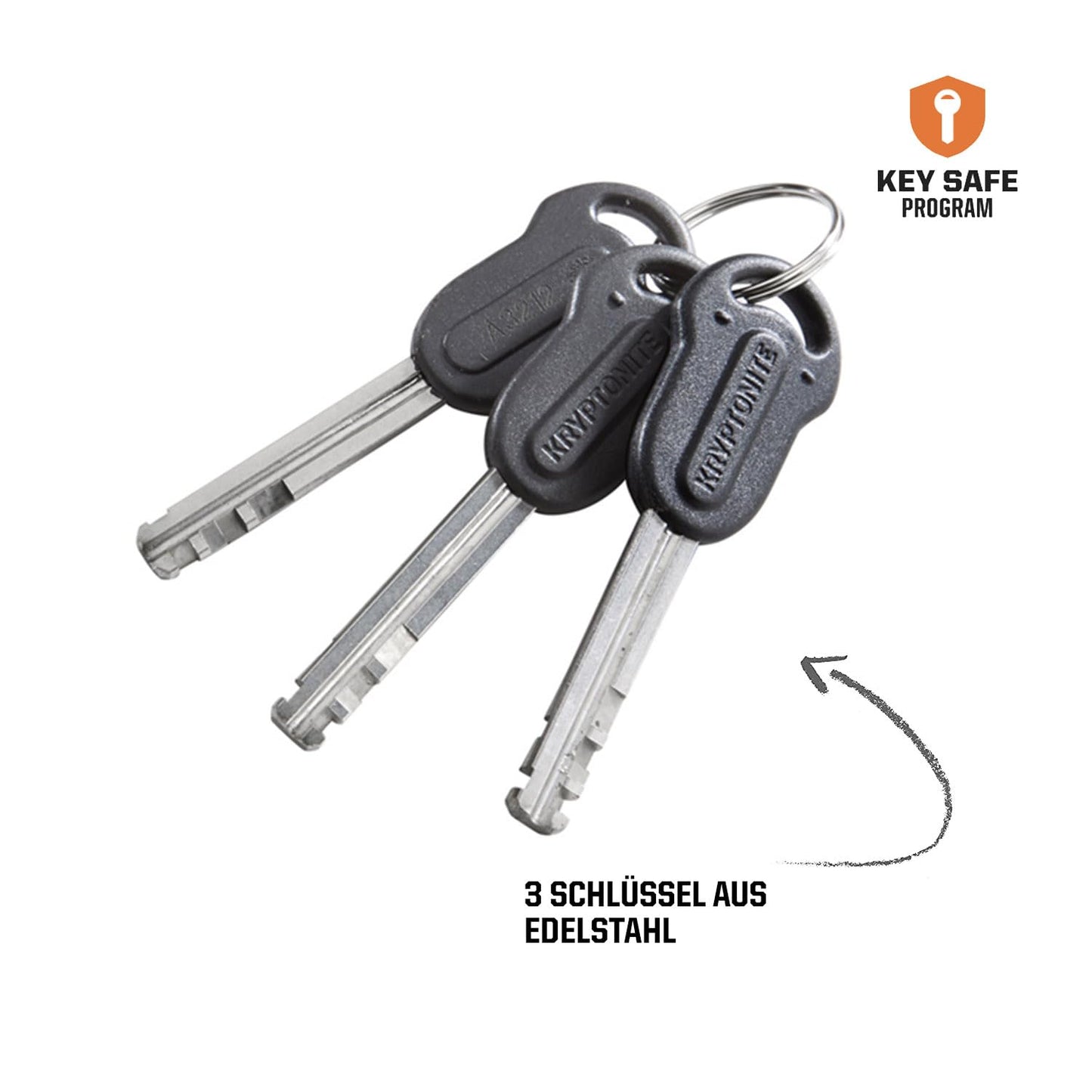 Kryptonite Evolution Mini-7 U-lock - security level 7/10, durable anti-theft bike lock with flexible double-loop cable and transport bracket, comes with 3 keys - 8.3 x 15.3 cm