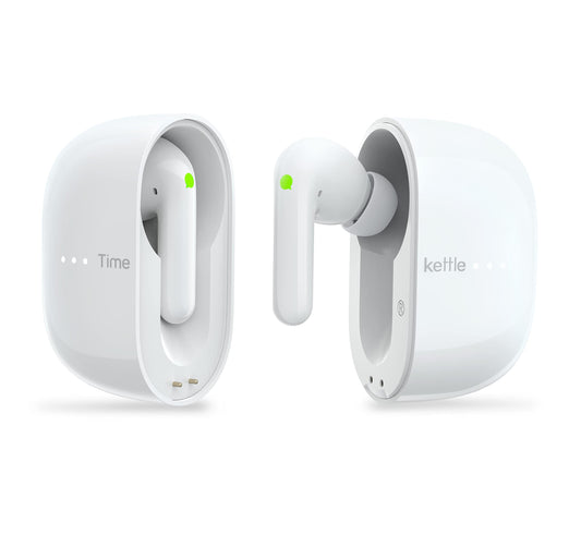 Timekettle M3 translator device, two-way translator headphones with app for 40 languages & 93 dialects. Online & offline language translation tool for expats while traveling. Compatible with iOS & Android.