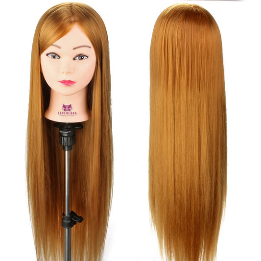 Training heads Neverland 30 inches 100% synthetic hair salon practice mannequin with clamp.