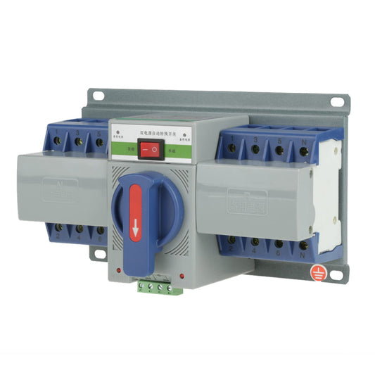 400V 63A 4P Dual Power Automatic Transfer Switch, Dual Power Generator Switch with EPS Fire Power Supply Interface