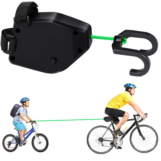 FIVAVA Bike Tow Rope Kids 2.5M Retractable Tow Rope Bike Parent Child Traction Rope 500 lbs for Kids MTB Bike