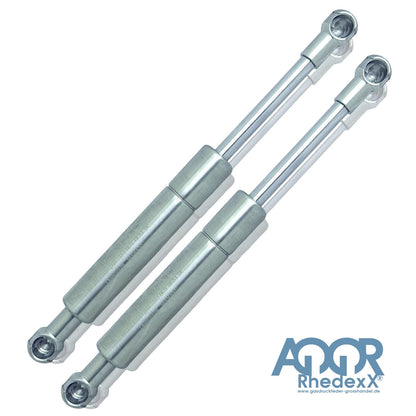 2x RhedexX® gas spring replacement for KESSEBÖHMER LIFT-O-MAT 195mm 380N stainless steel V4A 316L (380 N - stainless steel 316L)