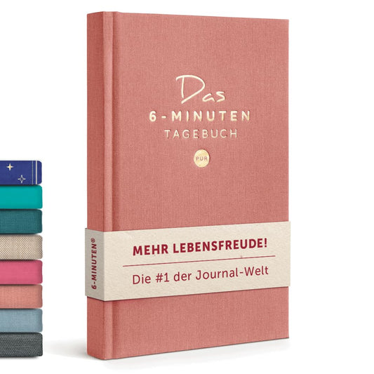 6-Minute Diary for Adults 2025 (The Original) - Gratitude Journal, Scientifically Based Journal Book - Mindfulness Diary for More Resilience & Self-Love