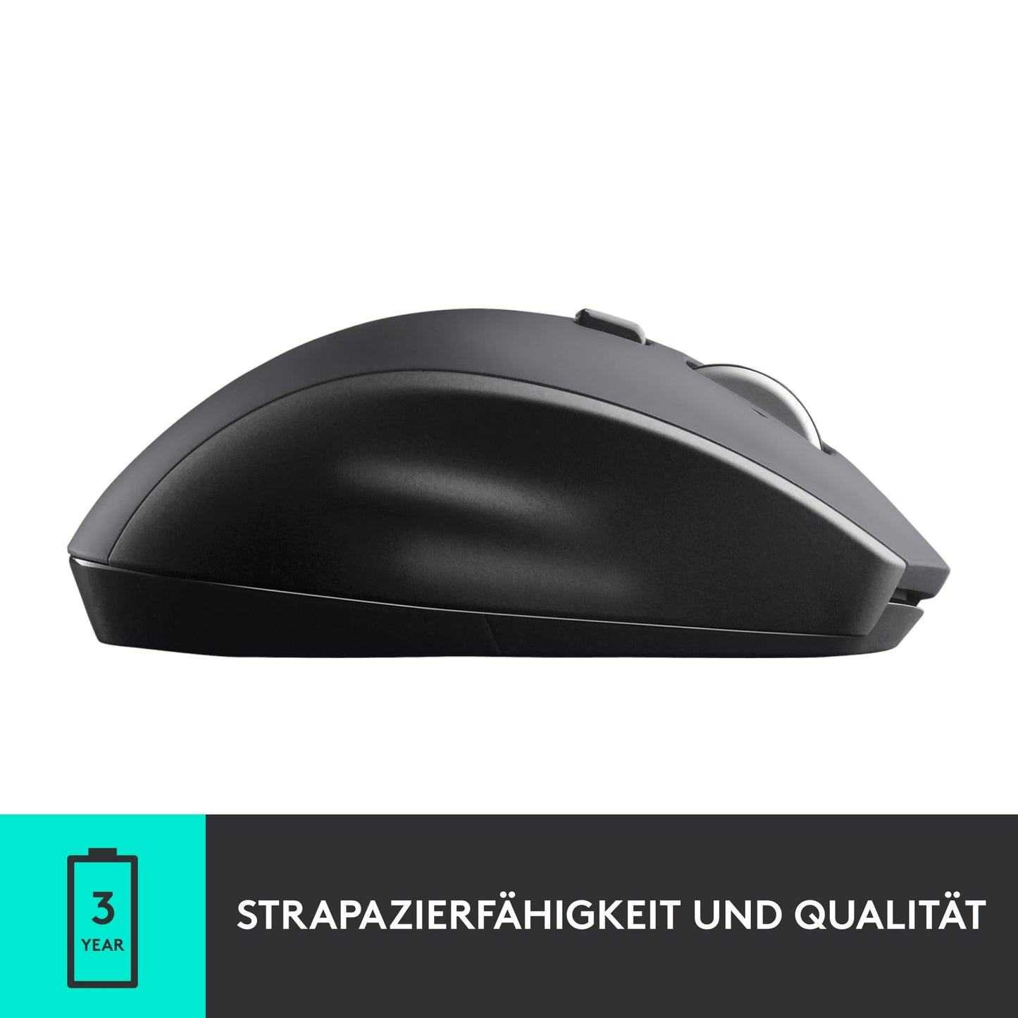 Logitech M705 Marathon Wireless Mouse, 2.4 GHz with USB Unifying Receiver, 1000 DPI, 5 programmable buttons, 3-year battery life, Compatible with PC, Mac, Laptop, and Chromebook - Gray