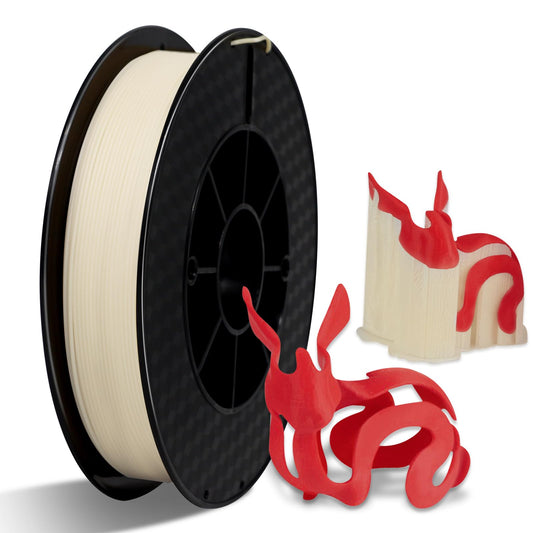 Filament Eono PVA Filament 1.75mm 3D Printer Filament Water-Soluble PVA 500g (1.1 lbs) used as a support material, cream white natural