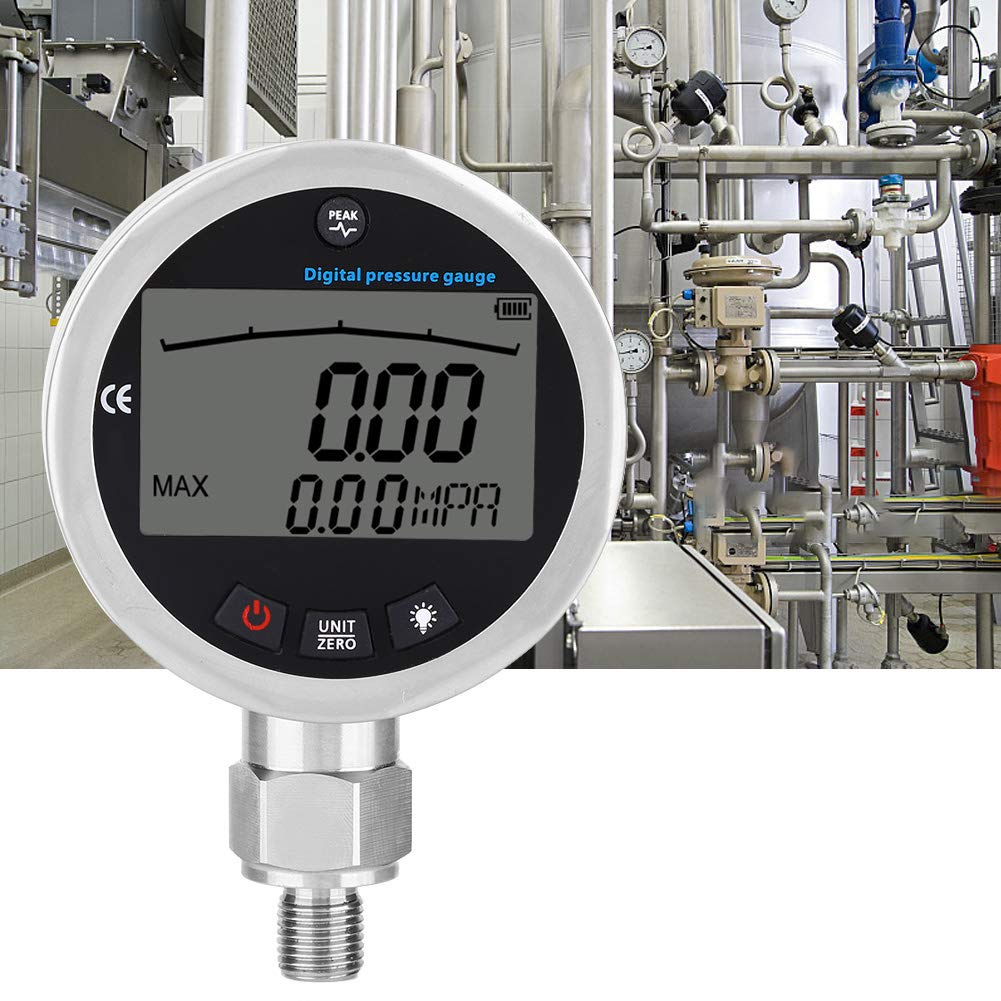 3.15 Digital Hydraulic Pressure Gauge made of stainless steel, 10000 Psi, Hydraulic Pressure Gauge, 10000 PSI, 400 Bar, 0-40 MPa, with G1/4 connection, Hydraulic Pressure Gauge Testing Device