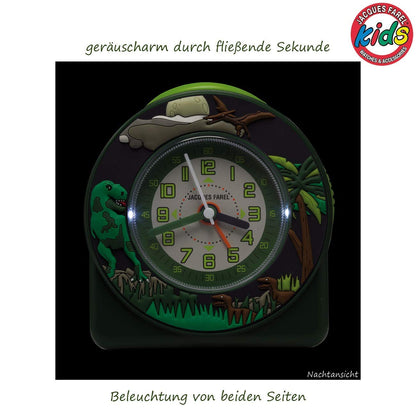 JACQUES FAREL ACW44 Dinosaur T-Rex Watch Boy Alarm Clock Analog Light Alarm