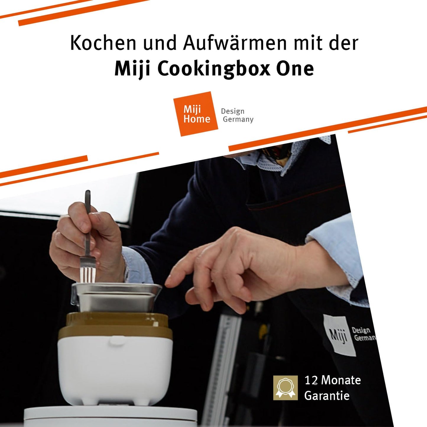 Miji Electric Lunchbox & Mini Camping Cooker 1L | 250W Steamer - quiet, odorless & compact for 1-2 servings