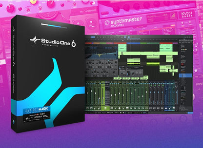 PreSonus AudioBox 96 Studio - USB audio interface bundle for recording and production with microphone, headphones & software.