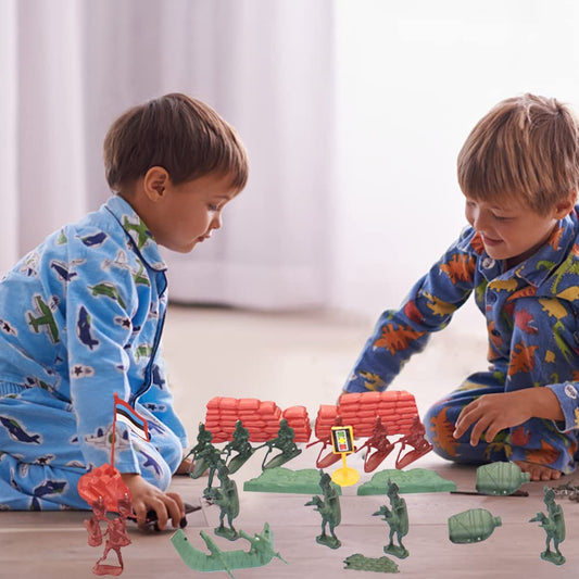 Military model soldier toy army figures set, plastic toy soldiers mini army figures of military plastic army men figures accessories for kids and adults, 330 pieces.