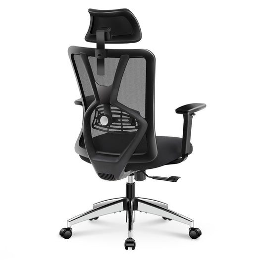 Ticova Office Chair, Ergonomic Desk Chair, High Back Ergonomic Chair with Adjustable Lumbar Support, Headrest, & 3D Armrest