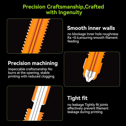 Creality Unicorn K2P Quick-Swap Nozzle 0.2mm for K2 Plus, Creality Hi 3D Printer, hardened steel nozzles, all-metal integrated for printing PLA, ABS, PETG, TPU, PP, PC