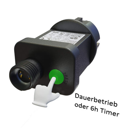 CLGarden LED Candle String Lights LEDKLK40 Candle String Lights 40 Shaft Lamps with Cable Timer