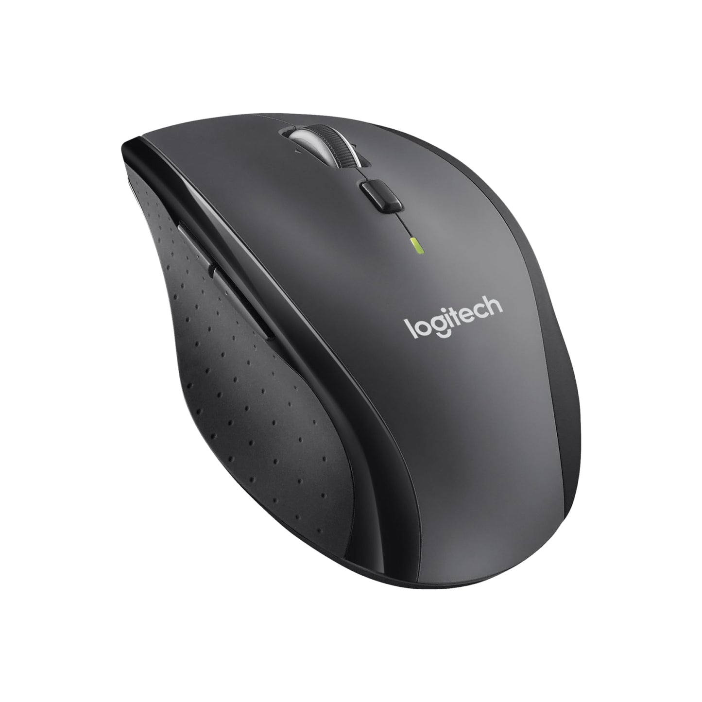 Logitech M705 Marathon Wireless Mouse, 2.4 GHz with USB Unifying Receiver, 1000 DPI, 5 programmable buttons, 3-year battery life, Compatible with PC, Mac, Laptop, and Chromebook - Gray