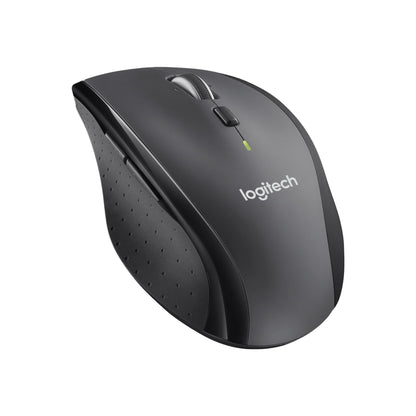 Logitech M705 Marathon Wireless Mouse, 2.4 GHz with USB Unifying Receiver, 1000 DPI, 5 programmable buttons, 3-year battery life, Compatible with PC, Mac, Laptop, and Chromebook - Gray