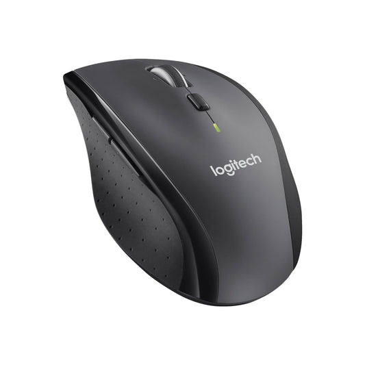 Logitech M705 Marathon Wireless Mouse, 2.4 GHz with USB Unifying Receiver, 1000 DPI, 5 programmable buttons, 3-year battery life, Compatible with PC, Mac, Laptop, and Chromebook - Gray