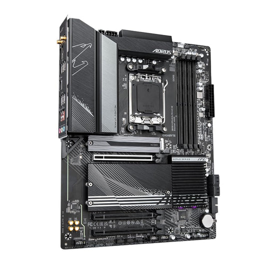 GIGABYTE B650 AORUS Elite AX V2 Motherboard - AMD Ryzen 9000 series, 12+2+2 phase VRM, up to 8000 MHz DDR5 (OC), 1xPCIe 5.0 + 2xPCIe 4.0 M.2, 2.5 GbE LAN, WiFi 6E, USB 3.2 Gen 2