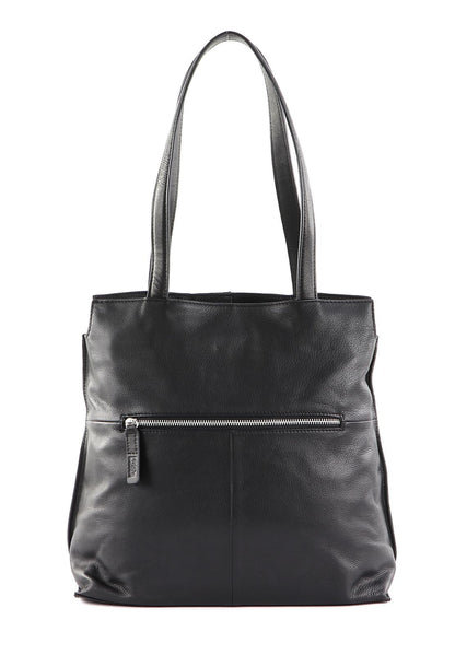 FREDsBRUDER shoulder bag for women with label appliqués.