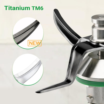 Titanium cutting blade knife for Vorwerk Thermomix TM6 kitchen machine accessory