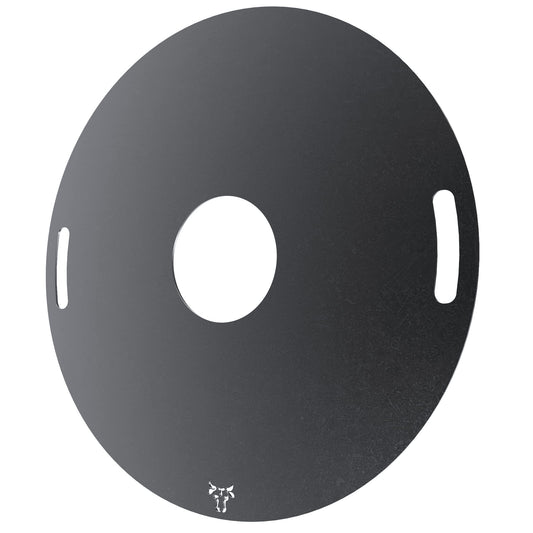 tuning-art GR10 Grill Ring | Grill Plate | Fire Plate | Plancha | BBQ Plate suitable for Weber, Size: ø 80cm including handle