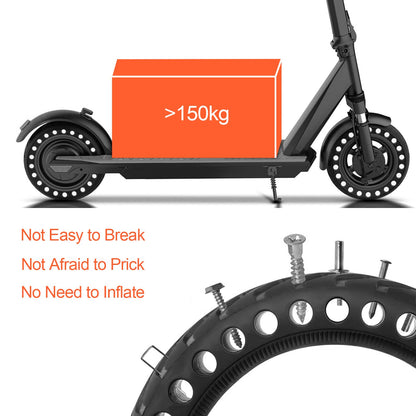 Lectorias 2 Pack Scooter Tires 8.5 Inch, Electric Scooter Durable Anti-Slip Tire Black, Thickened Tire with Metal Spudger, Scooter Front Rear Tire Replacement Wheels Rubber Tires for M365